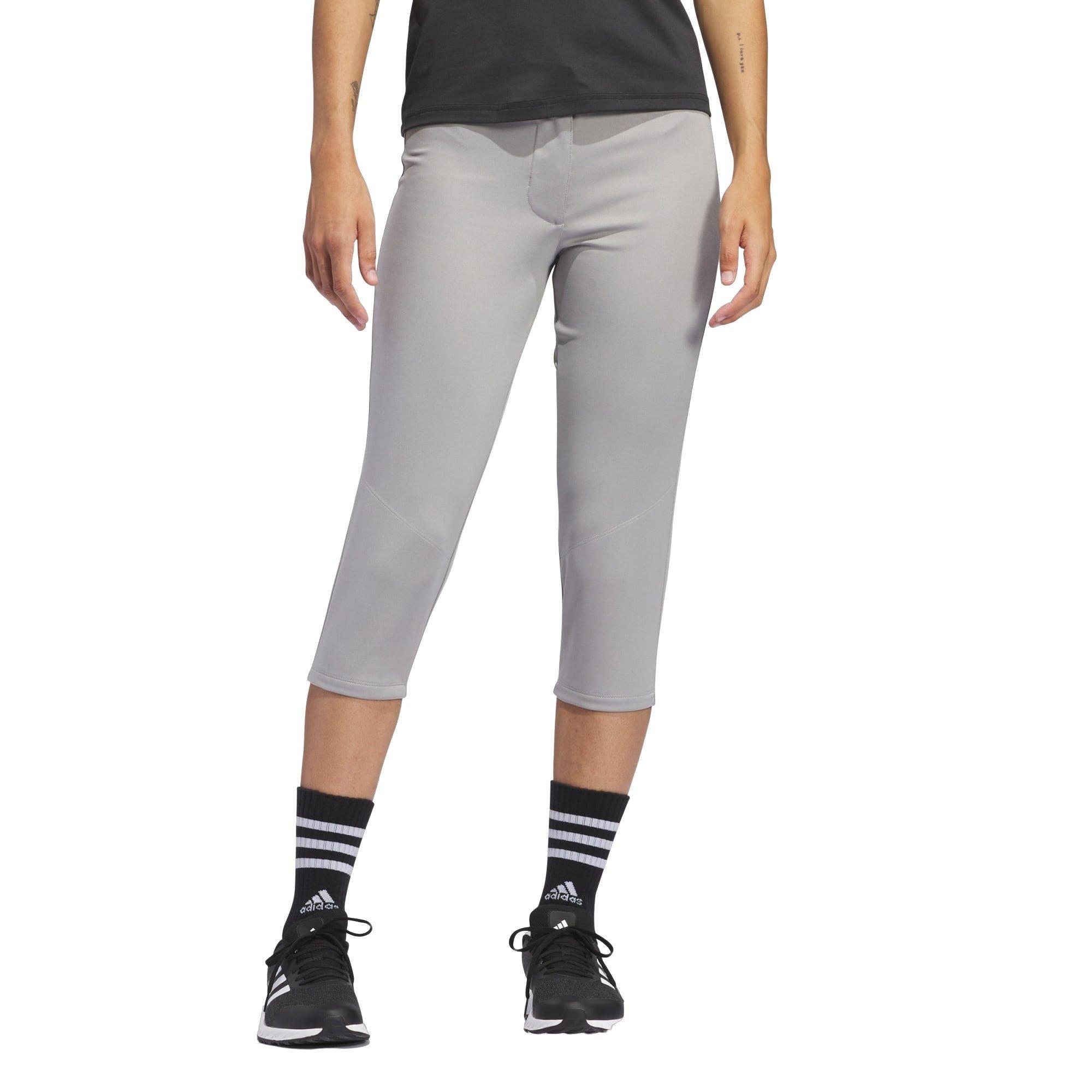 adidas Women's WHS Speedbreaker Softball Knee Length Pants-Grey